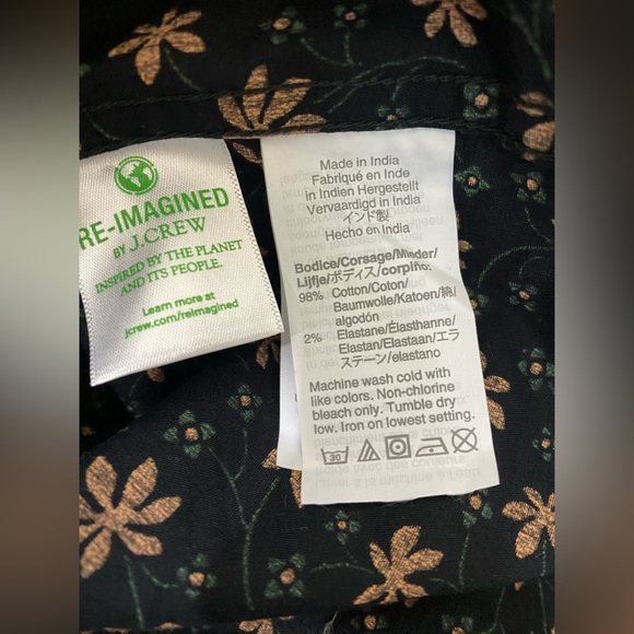 J. Crew Mens Slim Flex Orange Floral Print Long Sleeve Button Up Shirt Sz M NWT - Picture 7 of 7